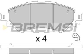 BREMSI BP3838 - PASTILLAS DE FRENO TOYOTA