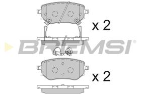 BREMSI BP3843 - PASTILLAS DE FRENO MERCEDES-BENZ