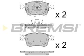 BREMSI BP3847 - PASTILLAS DE FRENO FORD