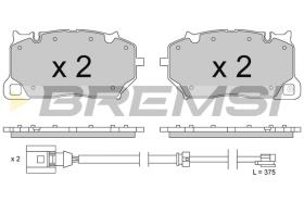 BREMSI BP3856 - PASTILLAS DE FRENO PORSCHE