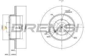 BREMSI CD7317S - DISCOS DE FRENO MERCEDES-BENZ