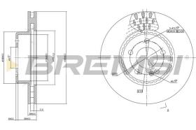 BREMSI CD7331V - DISCOS DE FRENO MERCEDES-BENZ