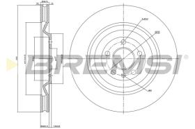 BREMSI CD7333V - DISCOS DE FRENO PORSCHE