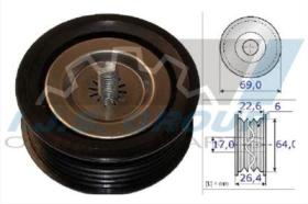 IJS 931390 - POLEA INVERSION GUIA, CORREA POLI V MERCEDES- 313 CDI