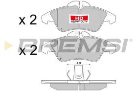 BREMSI BP2687TR - PASTILLAS DE FRENO MERCEDES-BENZ