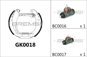 BREMSI GK0018 - KIT ZAPATAS PREMONTADO KIT RENAULT