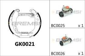 BREMSI GK0021 - KIT ZAPATAS PREMONTADO KIT RENAULT