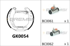 BREMSI GK0054 - KIT ZAPATAS PREMONTADO KIT RENAULT