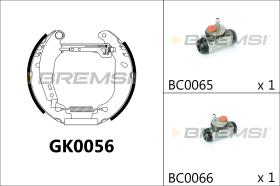 BREMSI GK0056 - KIT ZAPATAS PREMONTADO KIT RENAULT