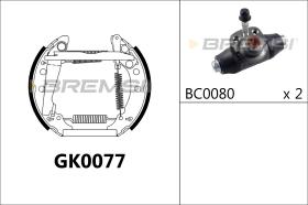 BREMSI GK0077 - KIT ZAPATAS PREMONTADO KIT VW, AUDI, SEAT