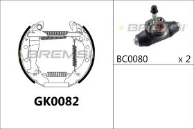 BREMSI GK0082 - KIT ZAPATAS PREMONTADO KIT VW, AUDI