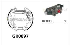 BREMSI GK0097 - KIT ZAPATAS PREMONTADO KIT RENAULT