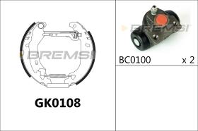 BREMSI GK0108 - KIT ZAPATAS PREMONTADO KIT FIAT