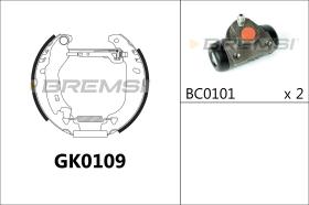 BREMSI GK0109 - KIT ZAPATAS PREMONTADO KIT FIAT, LANCIA