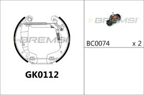 BREMSI GK0112 - KIT ZAPATAS PREMONTADO KIT OPEL, DAEWOO