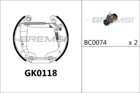 BREMSI GK0118 - KIT ZAPATAS PREMONTADO KIT OPEL