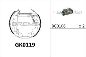 BREMSI GK0119 - KIT ZAPATAS PREMONTADO KIT BMW