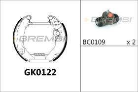 BREMSI GK0122 - KIT ZAPATAS PREMONTADO KIT FORD