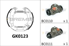 BREMSI GK0123 - KIT ZAPATAS PREMONTADO KIT ALFA ROMEO