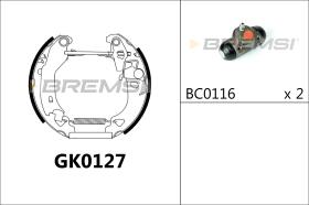 BREMSI GK0127 - KIT ZAPATAS PREMONTADO KIT FIAT