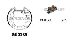 BREMSI GK0135 - KIT ZAPATAS PREMONTADO KIT VOLVO