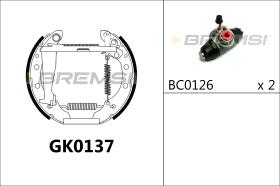 BREMSI GK0137 - KIT ZAPATAS PREMONTADO KIT VW, SKODA