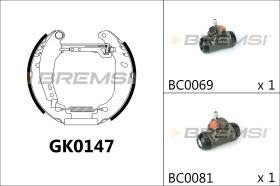 BREMSI GK0147 - KIT ZAPATAS PREMONTADO KIT RENAULT