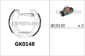 BREMSI GK0148 - KIT ZAPATAS PREMONTADO KIT FIAT, LANCIA