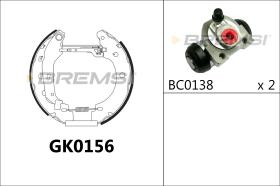 BREMSI GK0156 - KIT ZAPATAS PREMONTADO KIT RENAULT, NISSAN