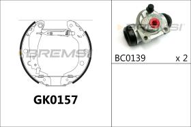 BREMSI GK0157 - KIT ZAPATAS PREMONTADO KIT RENAULT, NISSAN