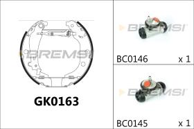 BREMSI GK0163 - KIT ZAPATAS PREMONTADO KIT PEUGEOT