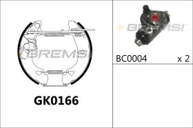 BREMSI GK0166 - KIT ZAPATAS PREMONTADO KIT FIAT, LANCIA, AUTOBIANCHI