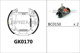 BREMSI GK0170 - KIT ZAPATAS PREMONTADO KIT SKODA