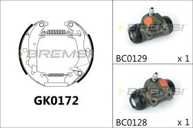 BREMSI GK0172 - KIT ZAPATAS PREMONTADO KIT ALFA ROMEO