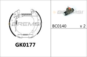 BREMSI GK0177 - KIT ZAPATAS PREMONTADO KIT RENAULT