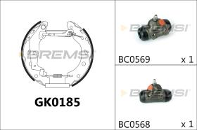 BREMSI GK0185 - KIT ZAPATAS PREMONTADO KIT SMART