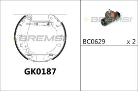 BREMSI GK0187 - KIT ZAPATAS PREMONTADO KIT MERCEDES-BENZ, NISSAN