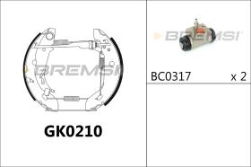 BREMSI GK0210 - KIT ZAPATAS PREMONTADO KIT MERCEDES-BENZ