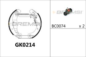 BREMSI GK0214 - KIT ZAPATAS PREMONTADO KIT OPEL, CHEVROLET