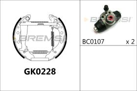 BREMSI GK0228 - KIT ZAPATAS PREMONTADO KIT VW, AUDI, SEAT