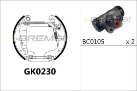 BREMSI GK0230 - KIT ZAPATAS PREMONTADO KIT OPEL