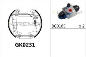 BREMSI GK0231 - KIT ZAPATAS PREMONTADO KIT OPEL, CHEVROLET