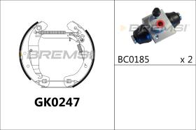 BREMSI GK0247 - KIT ZAPATAS PREMONTADO KIT OPEL