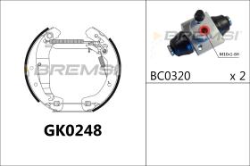 BREMSI GK0248 - KIT ZAPATAS PREMONTADO KIT OPEL