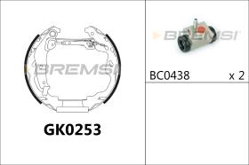 BREMSI GK0253 - KIT ZAPATAS PREMONTADO KIT TOYOTA