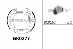 BREMSI GK0277 - KIT ZAPATAS PREMONTADO KIT PEUGEOT