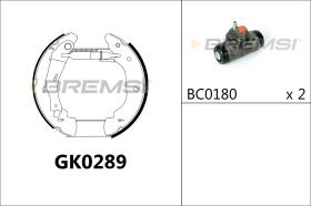 BREMSI GK0289 - KIT ZAPATAS PREMONTADO KIT FORD