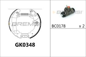 BREMSI GK0348 - KIT ZAPATAS PREMONTADO KIT FORD