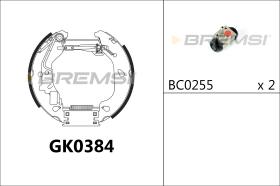 BREMSI GK0384 - KIT ZAPATAS PREMONTADO KIT FIAT