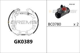 BREMSI GK0389 - KIT ZAPATAS PREMONTADO KIT OPEL